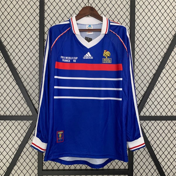 Tailandia Camiseta Francia 1st ML Retro 1998